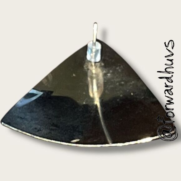 Bundle Sale 3 for $15 | Vintage 1980s Red, Black & Gold Tone Geometric Earrings - Picture 4 of 8